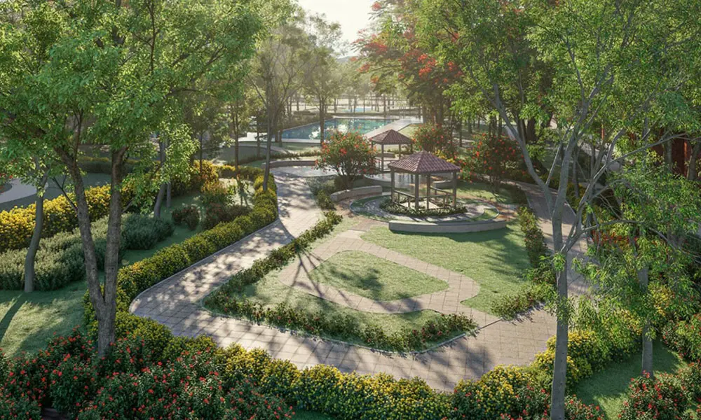 Sobha Aranya landscape and architecture view 4 — artist’s impression